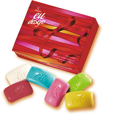 estojo jequiti eu desejo sabonetes